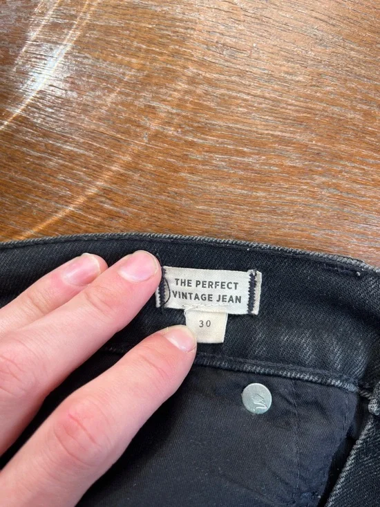 Madewell Perfect Vintage Jean Size 30 Black Denim - Picture 7 of 7
